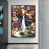 Eminem Singer Canvas Wall Hanging Art: Express Yourself-ChandeliersDecor