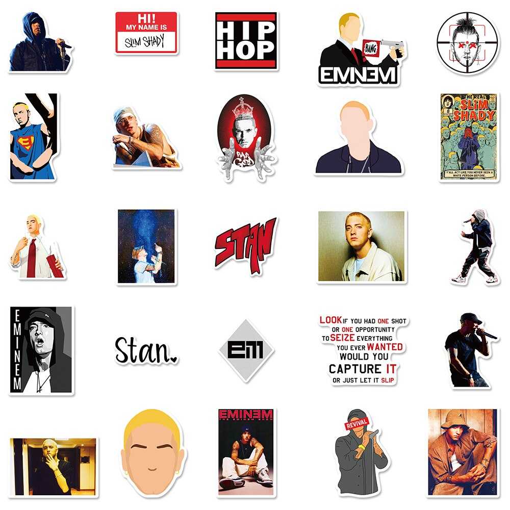 Eminem Singer Hip Hop Stickers Pack-ChandeliersDecor