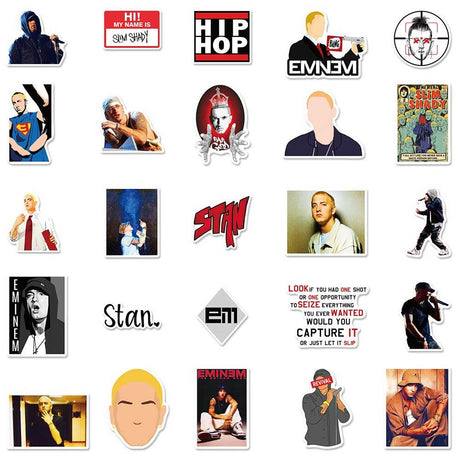 Eminem Singer Hip Hop Stickers Pack-ChandeliersDecor