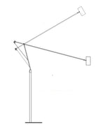 Ettorino BIG Catellani & Smith Floor Lamp - Long Arm Lamp-ChandeliersDecor