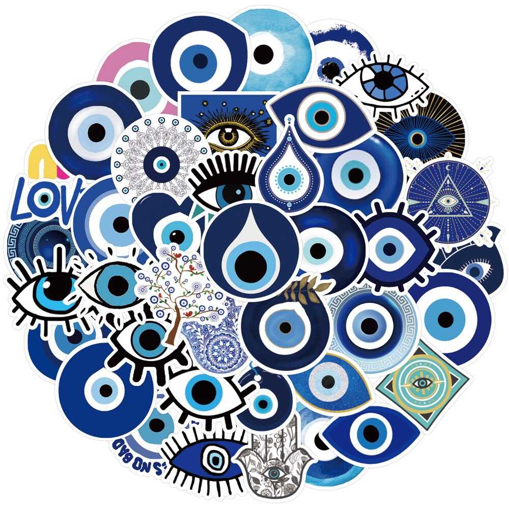 Evil Eye Stickers - Ward off negativity with powerful decals-ChandeliersDecor