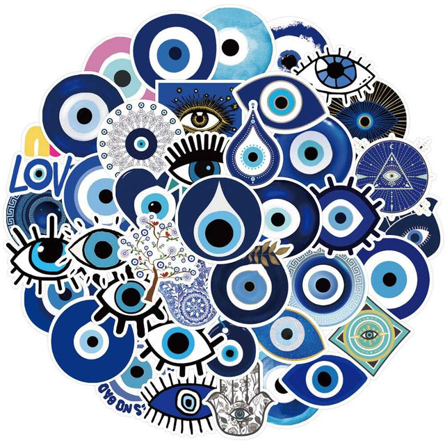 Evil Eye Stickers - Ward off negativity with powerful decals-ChandeliersDecor