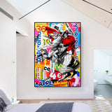 Famous Painting Napoleon Portrait Horse Oil Painting Canvas Prints Pop Wall Art Posters and Prints Picture for Living Room Home-ChandeliersDecor