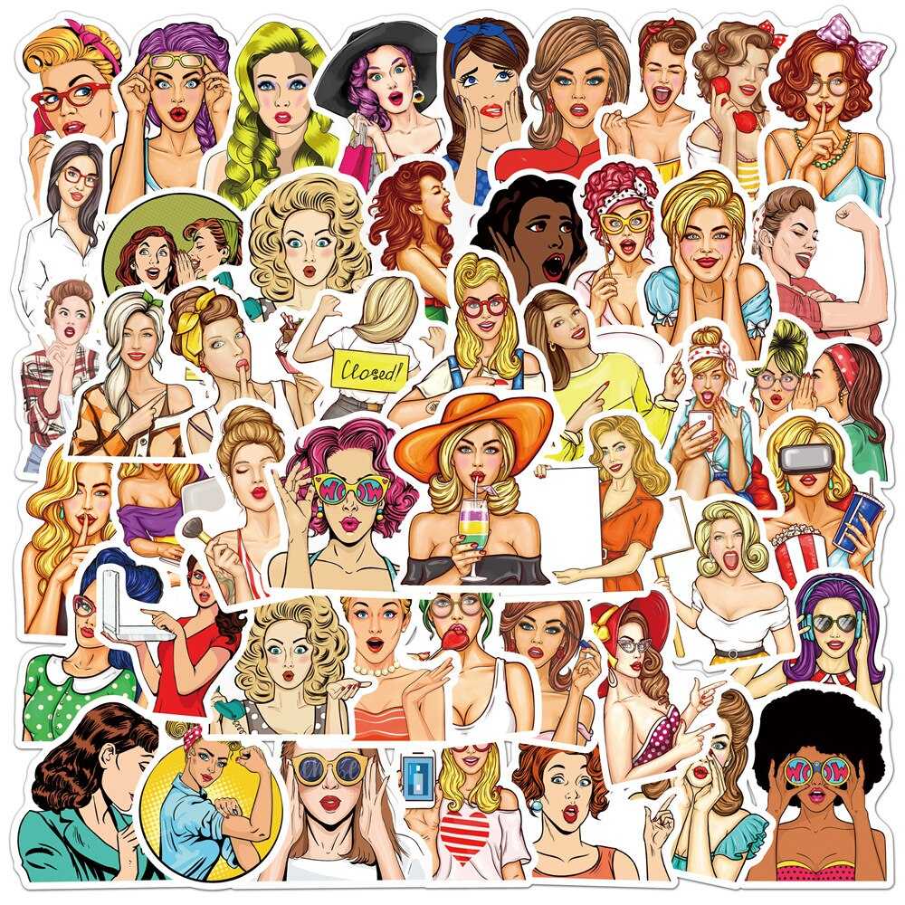 Fashion Girl Popular Stickers Pack-ChandeliersDecor