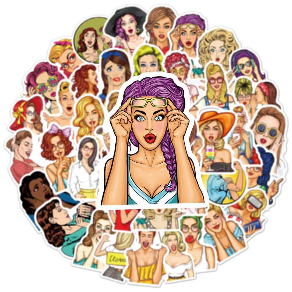 Fashion Girl Popular Stickers Pack-ChandeliersDecor