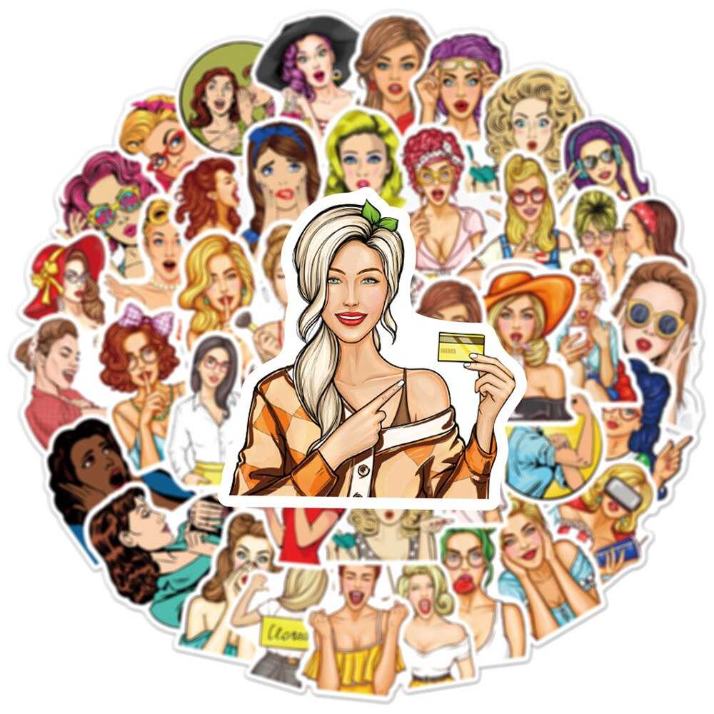 Fashion Girl Popular Stickers Pack-ChandeliersDecor