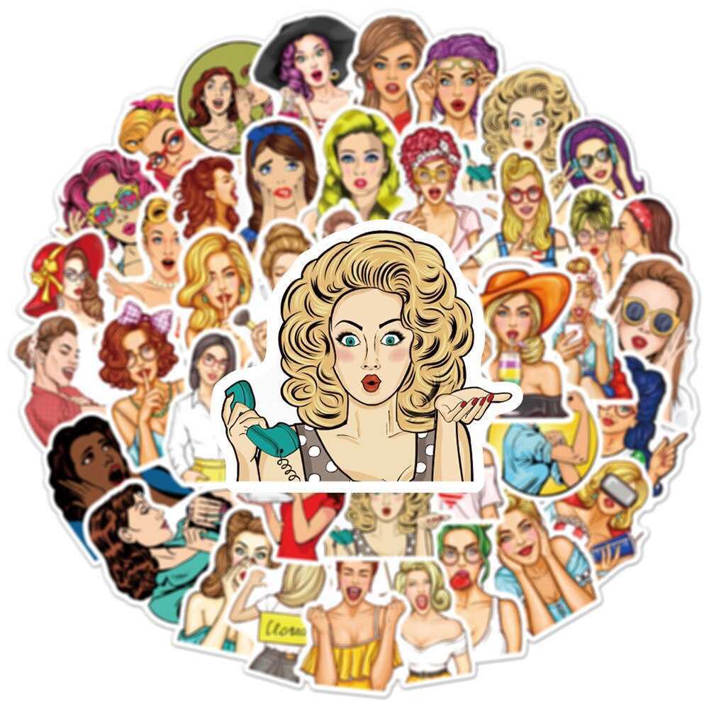 Fashion Girl Popular Stickers Pack-ChandeliersDecor