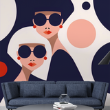 Fashion Girls Wallpaper Mural – Perfectly Trendy Décor-ChandeliersDecor