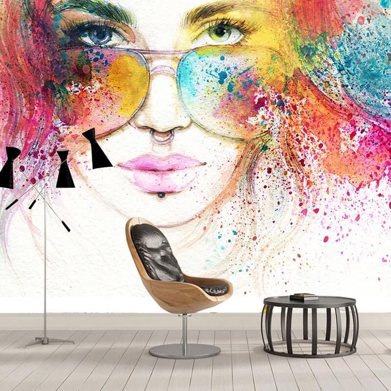 Fashion Model Wallpaper for Stunning Murals-ChandeliersDecor.com