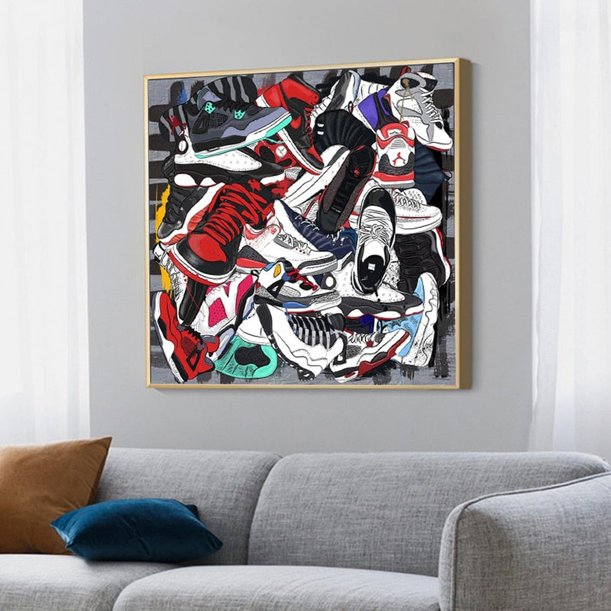 Fashion Sneaker Canvas Wall Art