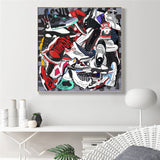 Fashion Sneaker Canvas Wall Art-ChandeliersDecor