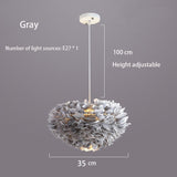 Feather Chandelier: Exquisite Lighting Fixture-ChandeliersDecor