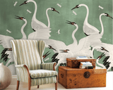 Flamingo Wallpaper Mural - Vibrant and Eye-Catching Design-ChandeliersDecor.com