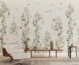 Floral Birds Wallpaper Mural: Stunning Wall Décor-ChandeliersDecor.com