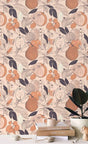 Floral Blossom Fruits Wallpaper Mural-ChandeliersDecor.com