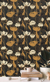 Floral Destiny Wallpaper Mural-ChandeliersDecor.com