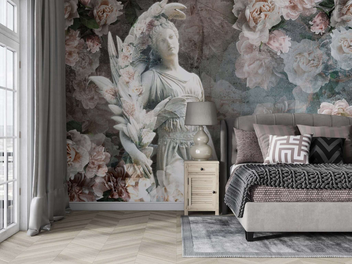 Floral Wallpaper Mural: Beautiful Wall Décor-ChandeliersDecor.com