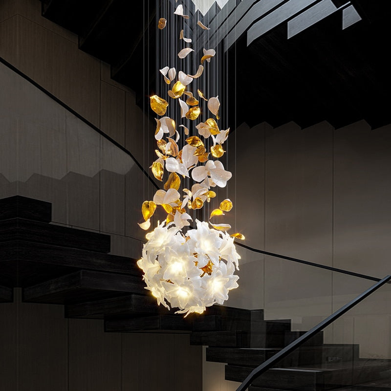 Flower Ceiling LED Chandelier - Elegant Focal Point-ChandeliersDecor