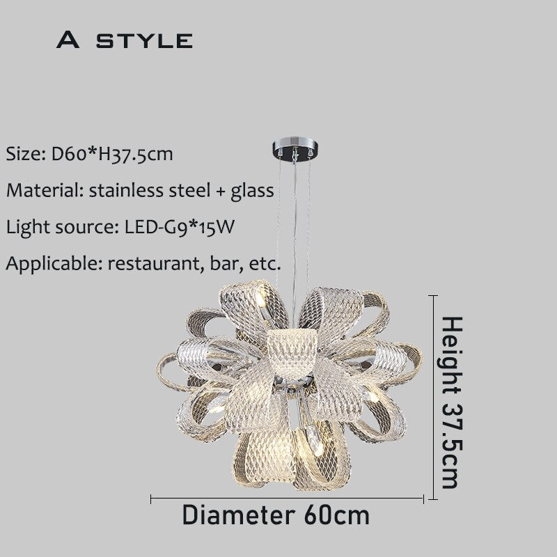 Flower Crystal LED Lighting - Crystal Chandelier-ChandeliersDecor