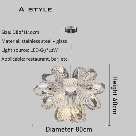 Flower Crystal LED Lighting - Crystal Chandelier-ChandeliersDecor