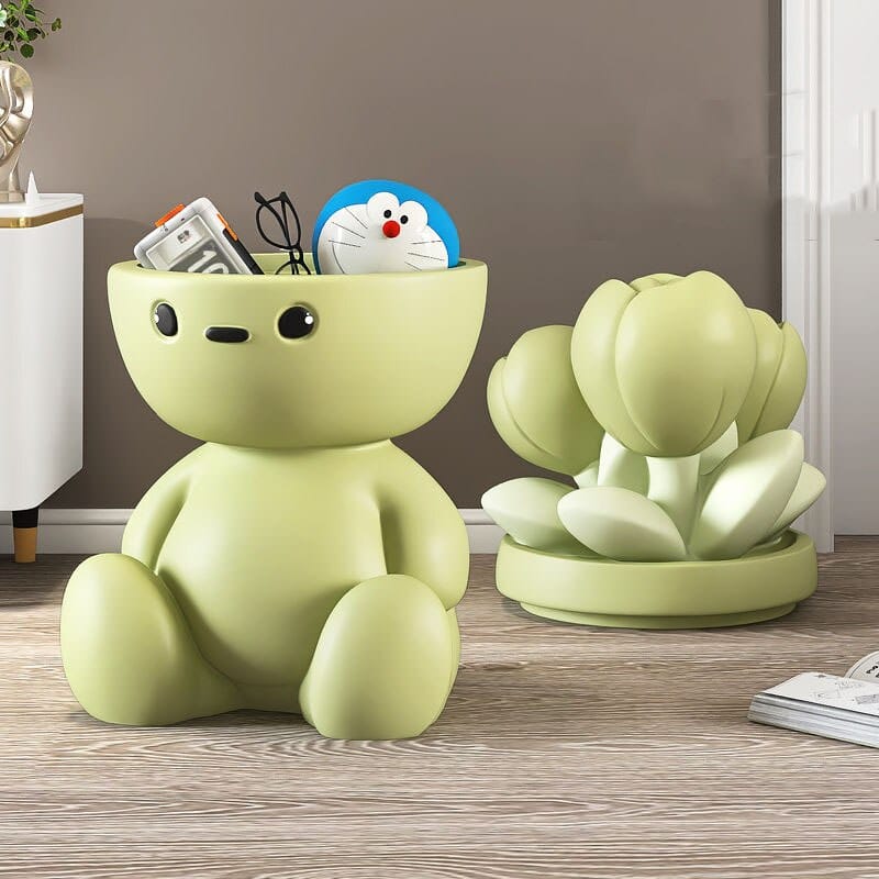 Flower Man Kids Room Storage Plant Statue-ChandeliersDecor