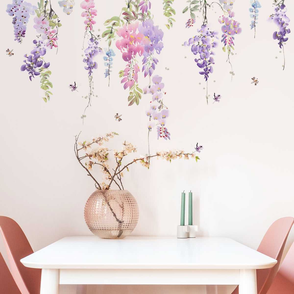Flower Plants Floral Wall Stickers