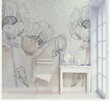 Flowers Wallpaper Mural: Vibrant Floral Designs for Walls-ChandeliersDecor