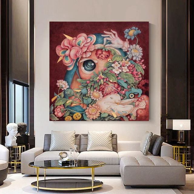 Flowery Canvas Wall Art