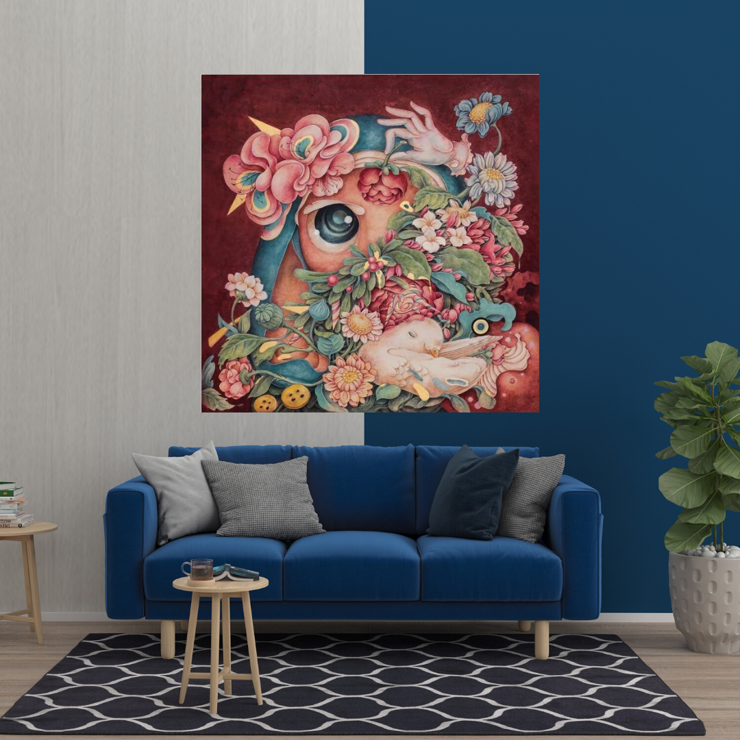 Flowery Canvas Wall Art-ChandeliersDecor