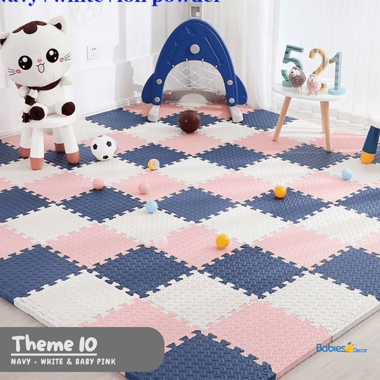 Foam Play Mat | Tummy Time Mat | Baby Crawling Mat-ChandeliersDecor