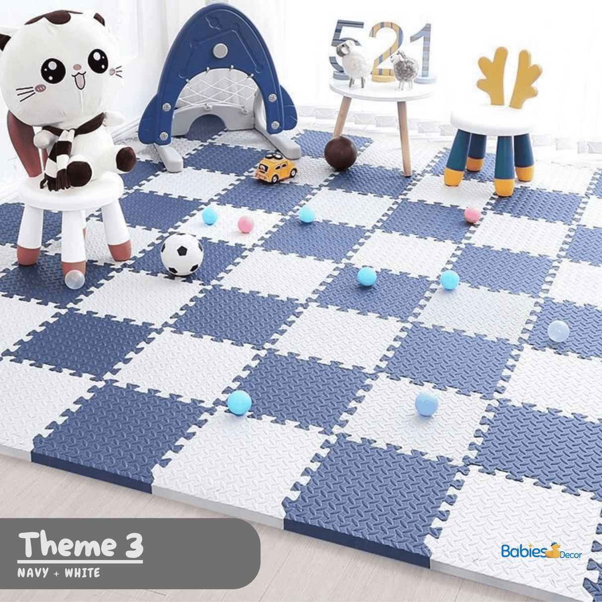 Foam Play Mat | Tummy Time Mat | Baby Crawling Mat-ChandeliersDecor