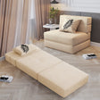 Foldable Sofa: Lazy Recliner Sofa Dual-Use Lazy Sofa Bed-ChandeliersDecor