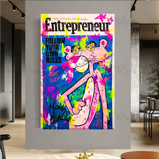 Follow your Own Rules - Pink Panther Art