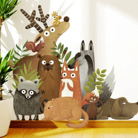 Forest Animals Wall Stickers | Nursery Wall Murals | Gifts for kids