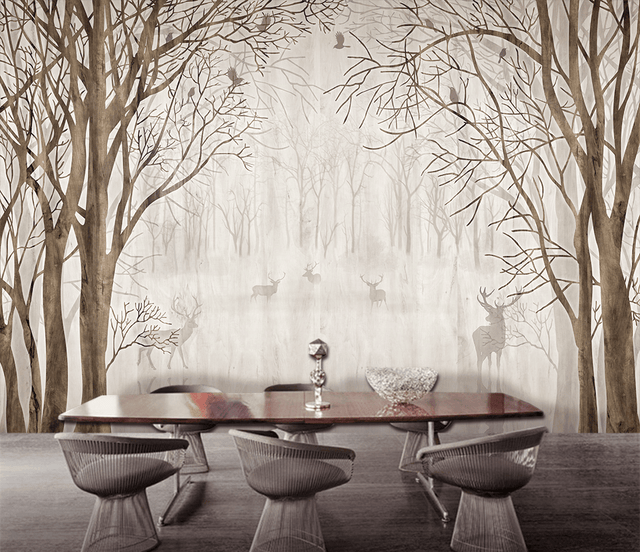 Forest Trees Wallpaper Murals - Transform Your Space-ChandeliersDecor.com