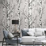 Forest Wallpaper: Stunning Nature Scene Mural-ChandeliersDecor.com