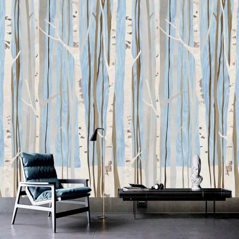 Forest Woods Wallpaper for Home Wall Decor-ChandeliersDecor.com