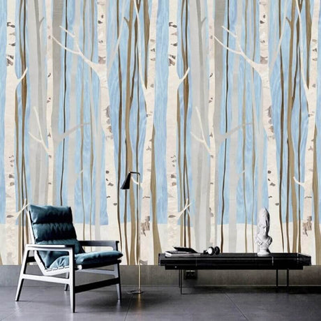 Forest Woods Wallpaper for Home Wall Decor-ChandeliersDecor.com