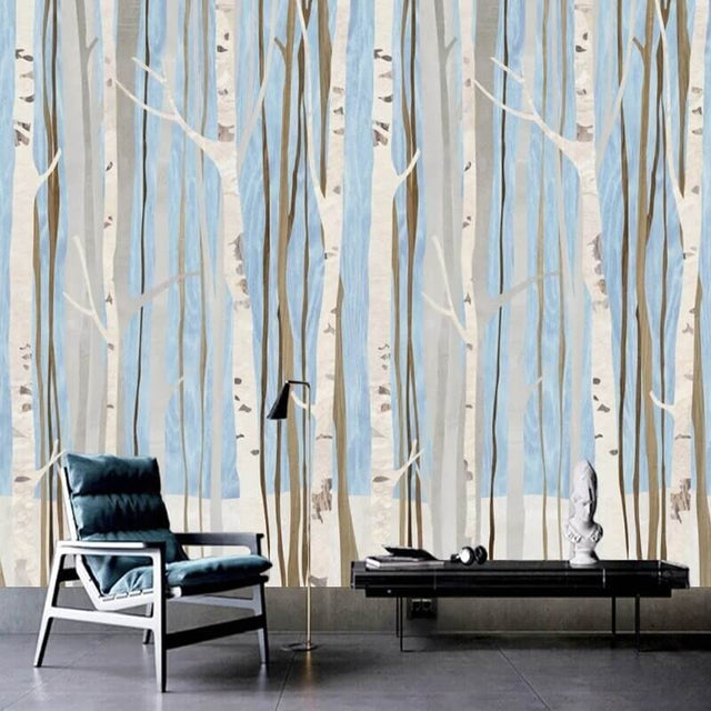 Forest Woods Wallpaper for Home Wall Decor-ChandeliersDecor.com