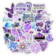 Fresh Purple Computer Water Cup Suitcase Sticker Waterproof Graffiti Helmet Sticker Wholesale-ChandeliersDecor