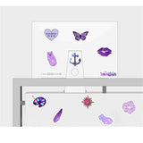 Fresh Purple Computer Water Cup Suitcase Sticker Waterproof Graffiti Helmet Sticker Wholesale-ChandeliersDecor