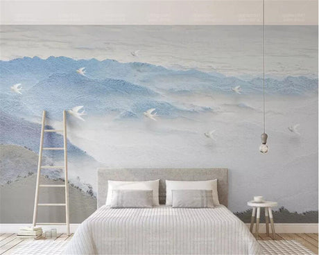 Frozen Coastline Wallpaper Mural - Stunning Wall Decor-ChandeliersDecor