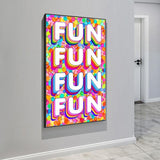 Fun Colourful Canvas Wall Art-ChandeliersDecor