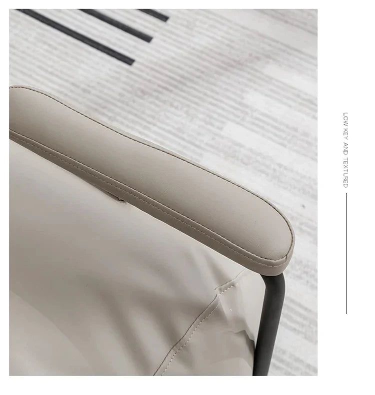 Funda Single Leather Sofa Chair Set-ChandeliersDecor