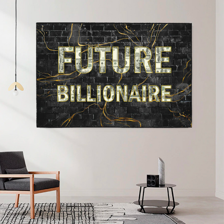 Future Billionaire Canvas Wall Art-ChandeliersDecor