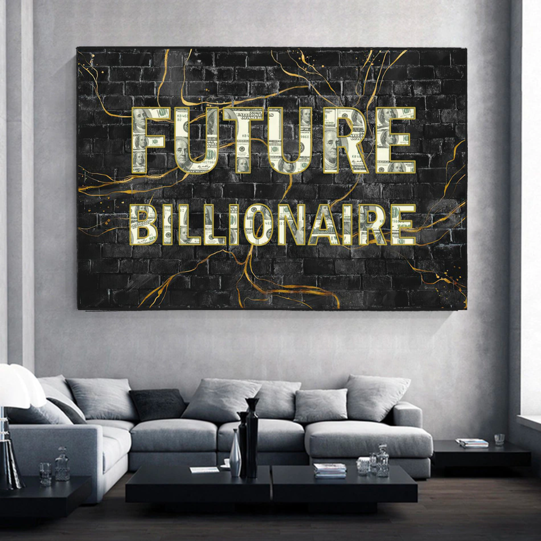 Future Billionaire Canvas Wall Art-ChandeliersDecor