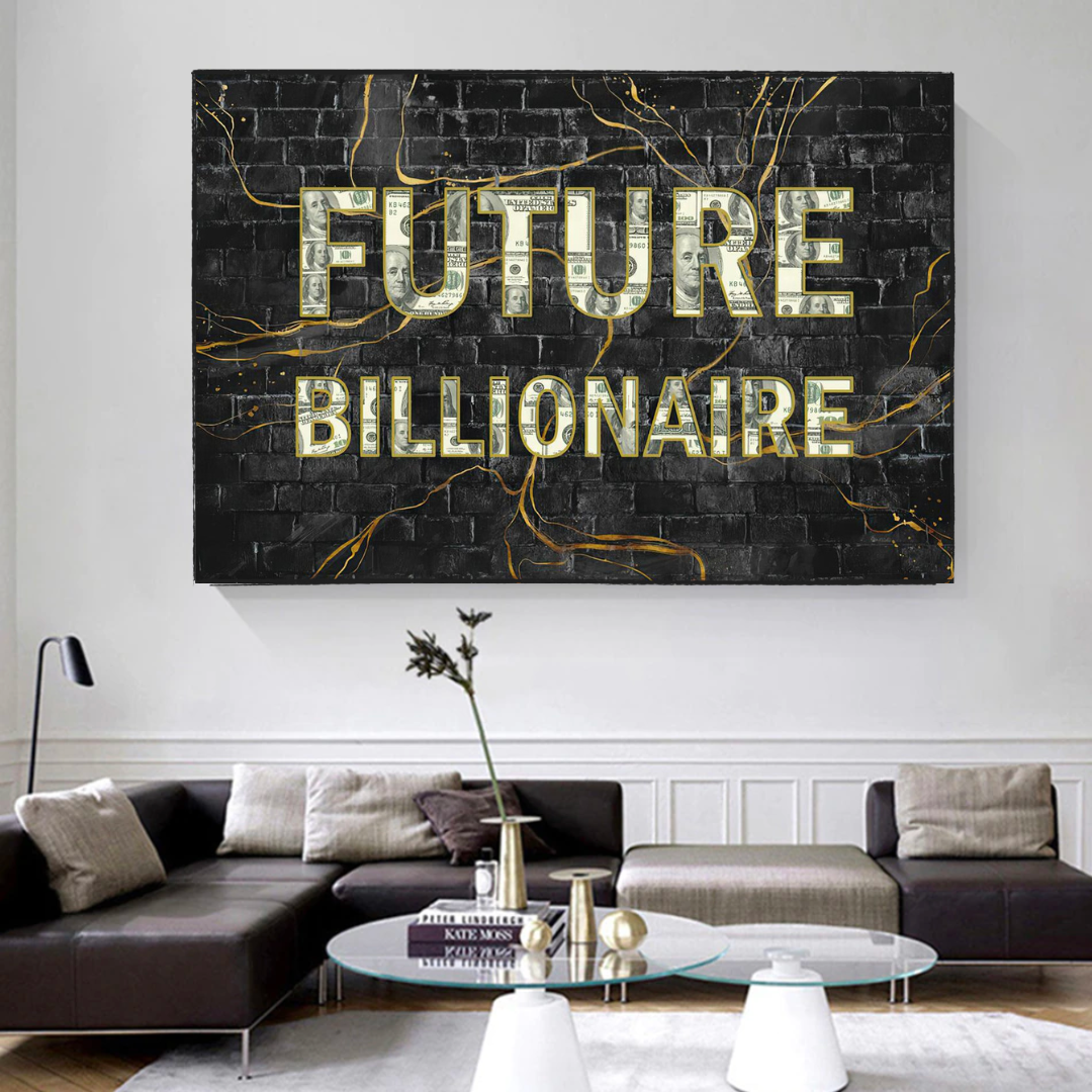 Future Billionaire Canvas Wall Art-ChandeliersDecor