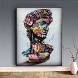 Gaffiti Art Of David Canvas Wall Art-ChandeliersDecor