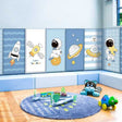 Galactic Space Kids Wall Padded Safety Cushions Set-ChandeliersDecor