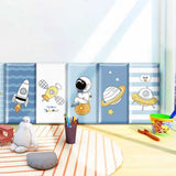 Galactic Space Kids Wall Padded Safety Cushions Set-ChandeliersDecor